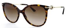 Image of New BVLGARI BV 8201-B 504/13 55mm Brown Havana Gold Oversized Sunglasses Italy