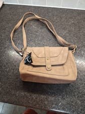 Image of Accessorize Crossbody Bag, in faux suede Tan
