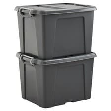 Image of Strata Smart 2x40L Recycled Plastic Storage Boxes with Lid
