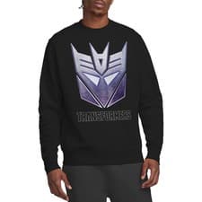 Image of Transformers Generations Decepticon Steel Icon Logo Sweatshirt S-2XL, Black