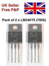 Image of Pack 2 x LM340T5, NSC, 1 Linear Voltage, Voltage Regulator 1A, 5V 3-Pin, TO-220