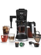Image of ninja hot and iced coffee machine including permanent filter