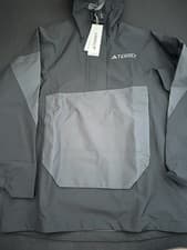 Image of Adidas TERREX XPLORIC 2.5L CLIMAPROOF ANORAK Jacket Black Women Sz XS JF1359