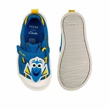 Image of BNIB Clarks Toddler City Nemo Blue Canvas Shoes F/G Fitting