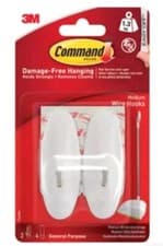Image of 3M COMMAND STRIPS. MEDIUM WIRE HOOKS. BRAND NEW. XMAS CHRISTMAS DECORATIONS ETC