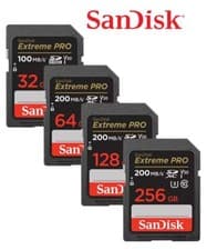 Image of SanDisk Extreme PRO 32GB 64GB 128GB 256GB SD SDHC SDXC Memory Card 4K 200MB/s UK