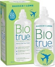 Image of Biotrue Multi-Purpose Travel Contact Lens Solution, 100 ml Flight Pack, FREE P+P