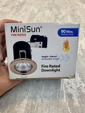 Image of MiNiSUN 19719 Fire Rated Down Light GU10 Polished COPPER 90Mins Fire Rating