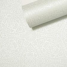 Image of Sage Light Green Wallpaper Damask Shimmer Textured Oriental Moroccan