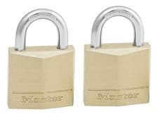Image of Master Lock Solid Brass 30Mm Padlock 4-Pin - Keyed Alike X 2 MLK130T