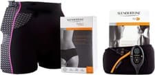 Image of Slendertone Pack Abs7 Belt with Bottom Toning Shorts, Black, 69-119cm, 34-40, 92