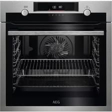 Image of OVEN AEG BPK556260M SENSECOOK PYROLYTIC MULTI-FUNCTION SINGLE OVEN - SILVER
