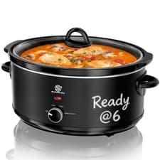 Image of SUPERLEX 6.5L Slow Cooker – Removable Ceramic Pot, 3 Heat Settings, Timer, 270W
