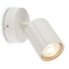 Image of Wall Lamp GU10 Single Spot Light Adjustable Reading Spotlight Metal Off White
