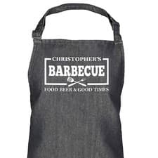 Image of Personalised BBQ Apron, Barbecue Grill, Man's Apron, Ladies Apron In Colours