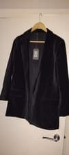 Image of Allsaints Aleida Velvet Blazer Size 10 RRP £269