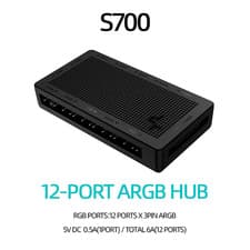 Image of Deepcool 5V 3Pin ARGB Fan Magnetic Attraction Hub Small 2 in 1 PWM Splitter SATA