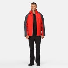 Image of Regatta Mens Britedale Waterproof Breathable Built in Torch Jacket Matt Black