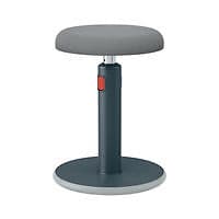 Image of Leitz Ergo Cosy Active Sit/Stand Stool 370x370x690mm Velvet Grey 65180089