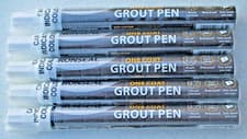 Image of 5x 7ml RONSEAL ONE COAT TILE GROUT PEN BRILLIANT WHITE WHITENER BATHROOM KITCHEN