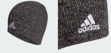 Image of ADIDAS Mélange Beanie ADULT S/M SMALL MEDIUM BNWT NEW BLACK GREY UNISEX MEN WOME