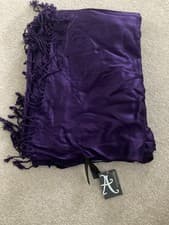Image of Large Purple Viscose Scarf From Accessorize