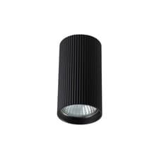 Image of LUCERNO Black Round Surface Mounted Ceiling Light Downlight GU10