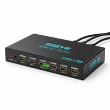Image of SGEYR 5x1 HDMI Switch — 5 Port Auto HDMI Switch Box with remote