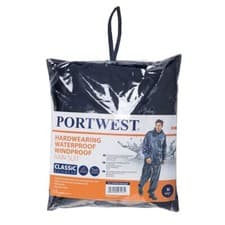 Image of Portwest Essentials Rainsuit (2 Piece Suit) Waterproof Lightweight L440