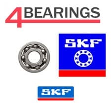 Image of SKF 6204C4 Open Deep Groove Ball Bearing 20x47x14mm