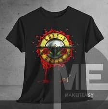 Image of Guns N' Roses t-shirt not in this lifetime tour rock band Tee fan gift