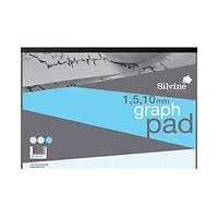 Image of Silvine Graph Pad 1/5/10mm 50 Sheets A3 A3GP1510