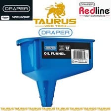 Image of DRAPER Oil Funnel Square & Rectangular Oil Bottles DIY Rigid Spout UK FREE P&P