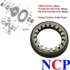 Image of PEUGEOT FIAT CITROEN NEAR SIDE LH GEARBOX DRIVESHAFT OIL SEAL 312144 1608816780