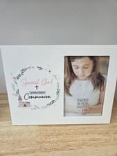 Image of Special Girl First Holy Communion 4 x 6 Photo Frame Gift Keepsake New In Box
