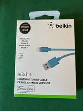 Image of Belkin 4ft 1.2m Lightning to USB Cable iPhone Charging iPad iPod MFI certified
