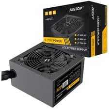 Image of JUSTOP Black 650W ATX PC Power Supply Unit Computer PSU PCI-E 6x SATA 8-Pin 12V