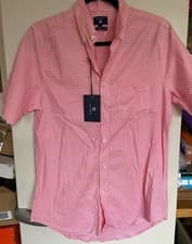 Image of GANT MENS Tee Off Fitted short sleeve button down shirt size small new & tag