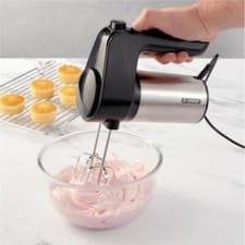Image of Judge JEA98 Electric Hand Mixer with Whisks and Dough Hooks, 400W, 5-Speed