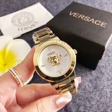 Image of Women's VERSACE 38mm Luxurious Wrist Quartz Watch with box