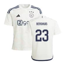 Image of 2023-2024 Ajax Away Shirt (Kids) (BERGHUIS 23)
