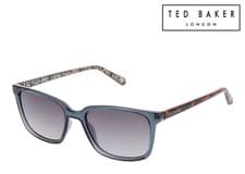 Image of Ted Baker Farley Sunglasses UNISEX Dove Blue Havana TB1529 625 53 UV Lenses £100