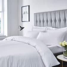 Image of Catherine Lansfield Platinum Satin Stripe 300 TC Oxford Pillow Cases, Pair