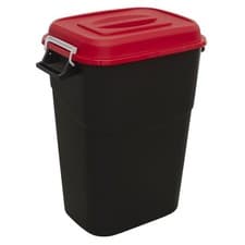 Image of Sealey Durable Refuse/Storage Bin 95L - Red - BM95R