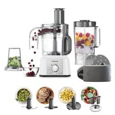 Image of Kenwood FDP65.860WH food processor with 9 attachments Express Serve and Dice