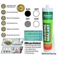 Image of 280ml Silicone Sealant Kitchen Bathroom Window Door Shower MULTIPURPOSE USE