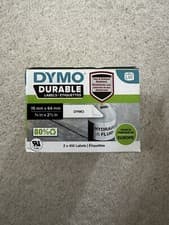 Image of Original Dymo 2112284 Durable 19mm x 64mm Adhesive Label solvent chemical proof