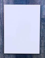 Image of 15 x 20cm (8"x6") wall tiles. Plain flat gloss white box of 33 tiles m2 In Stock