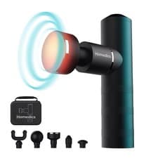 Image of Homedics MYTI Mini Massage Gun with Heat Handheld Deep Tissue Muscle Massage GrY