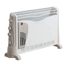 Image of Daewoo 2000W Convector Heater With Turbo Function 3 Heat Settings - White